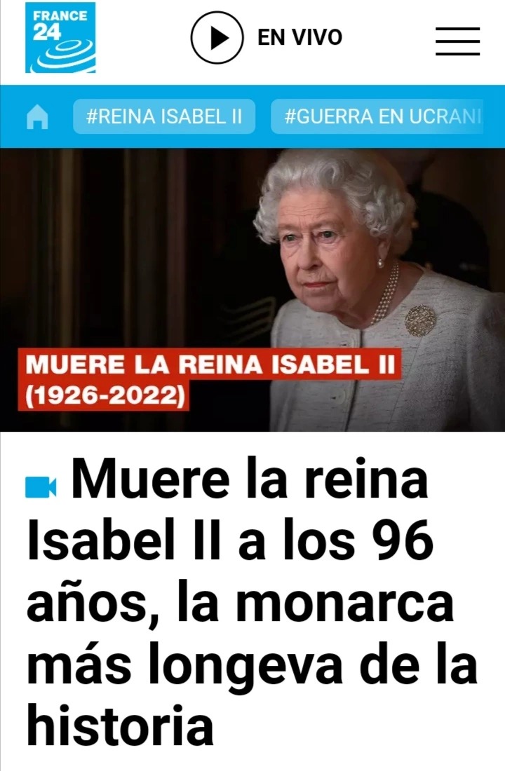 Fallece la Reina Isabel